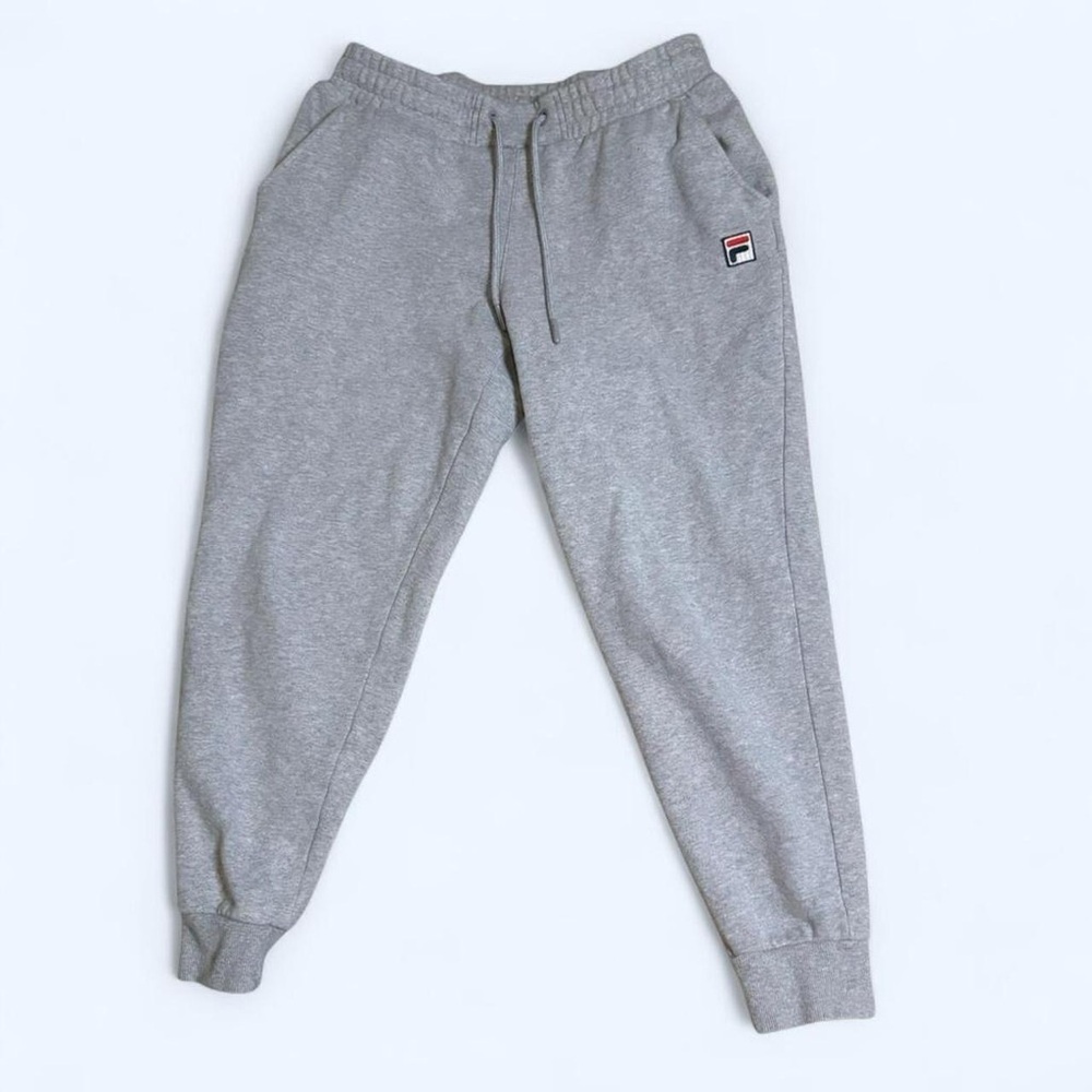 Fila Beige Fleece-Lined Sweatpants